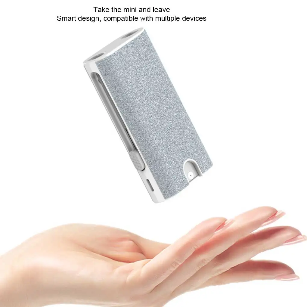 مجموعة أدوات تنظيف الهواتف ، حقيبة فرشاة شاشة الكمبيوتر المحمول الذكي ، قرصة معدنية ، بخاخ إلكتروني متعدد الوظائف ، 5 في 1