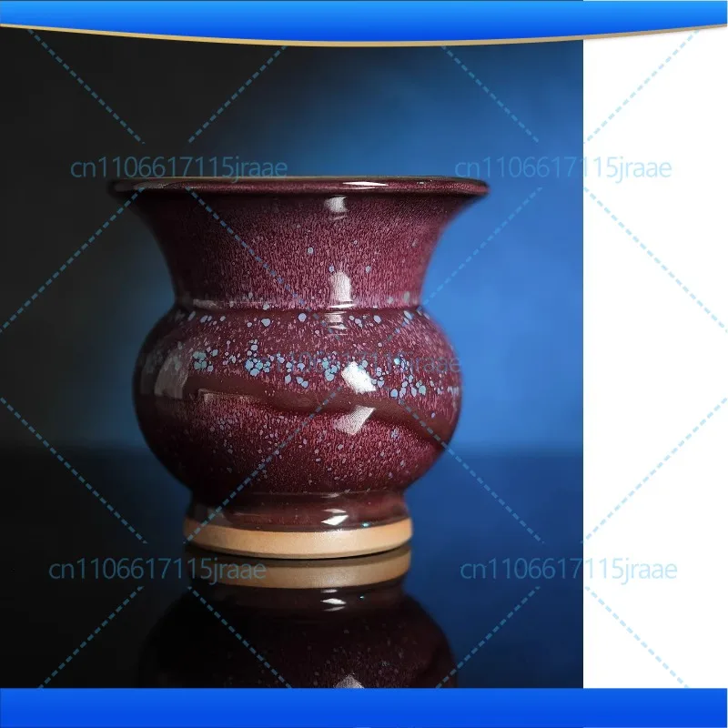 The purple red kiln becomes full of stars! Scumbag! Handmade Jun porcelain ornaments