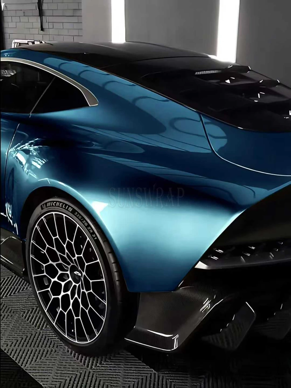 Top Rated! Premium PET Shiny Star Sapphire Blue High Gloss Car Wrapping Films High Adhesion -Color Fast 5x59ft/roll