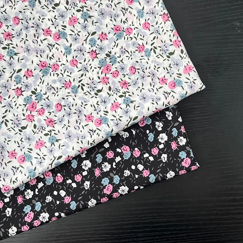 Flower Print Rayon Fabric for Sewing Clothes Dress Home Decoration By the Metre tissus liberty stoff