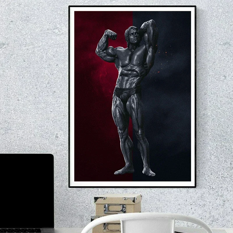 كمال الاجسام المشارك أرنولد شوارزنيجر دوريان ياتس روني كولمان اللياقة البدنية الرسم على لوحات القماش الجدارية ديكور المنزل غرفة ديكور #3