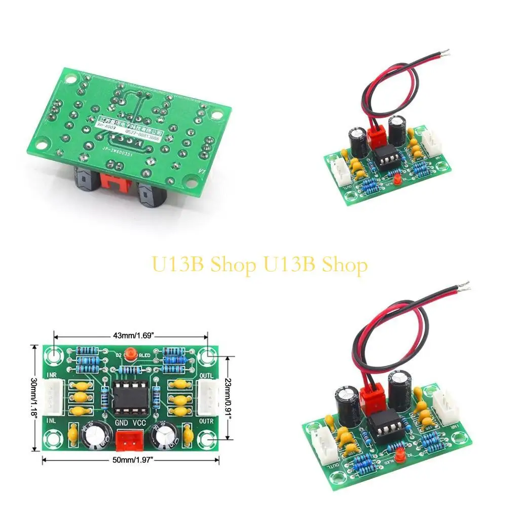 U13B Stereo XH-A902 NE5532 Operational Pre-Amplifier Module Digital Front Amplifier 2 Channel Digital Power Amplifier