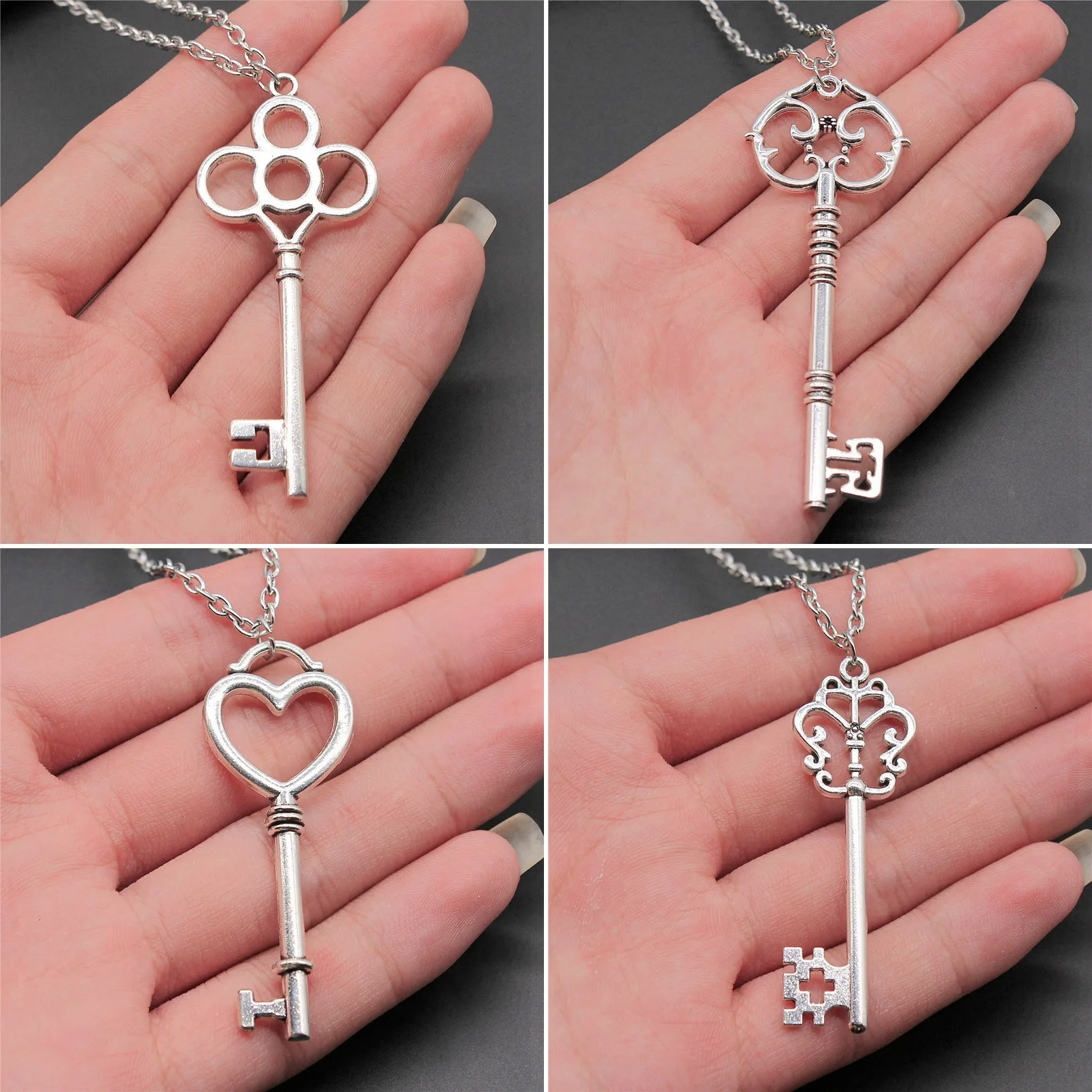 Boho Hardware Tool Industrial Vintage Charm Necklaces 45cm 70cm Chain Pendant Necklace For Women Vintage Jewelry Gift
