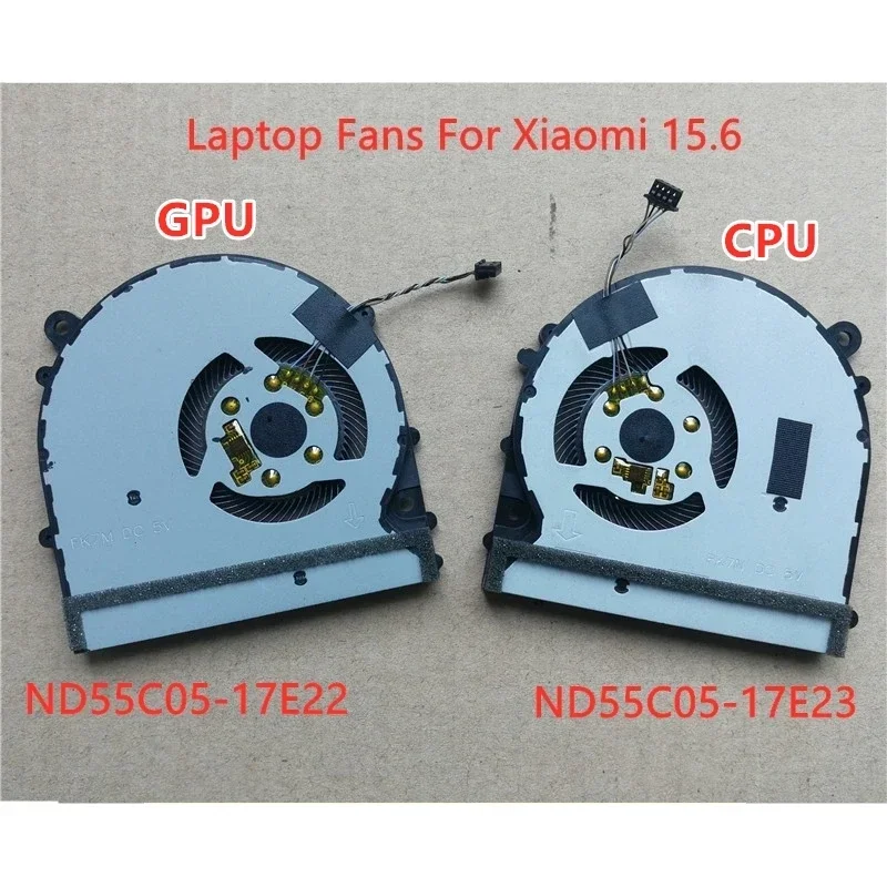 

New Laptop CPU GPU Cooling Fan For Xiaomi Pro MX 15.6 DC05V 0.50A ND55C05-17E22 ND55C05-17E23