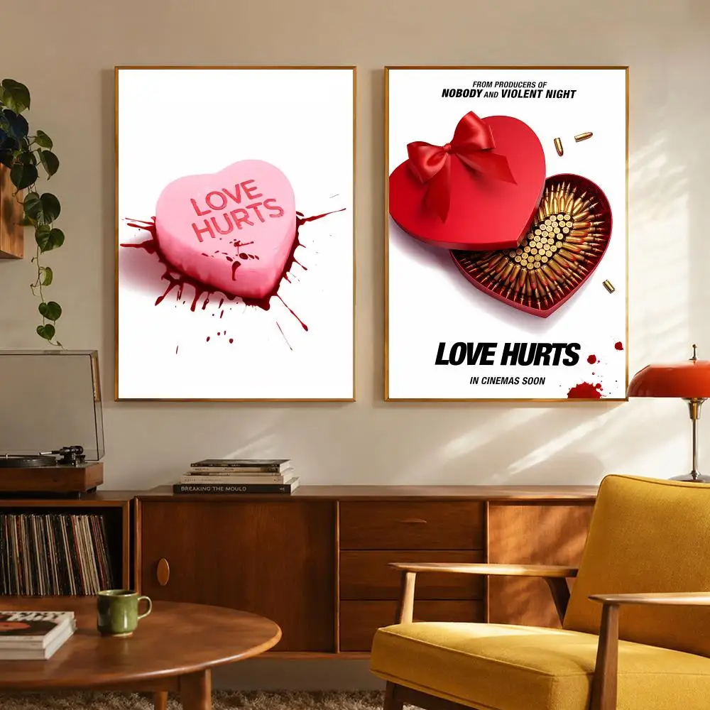 Emotional Romance L-Love Hurts Poster Stylish Home Interior Art & Beautiful Room Decoration