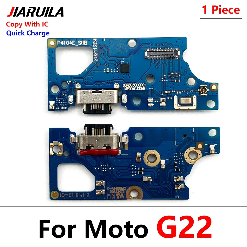 50Pcs，For Moto G73 5G G32 G23 G41 G53 5G G72 G Power G62 5G USB fast Charging Port Dock Charger Plug Connector Board Flex Cable