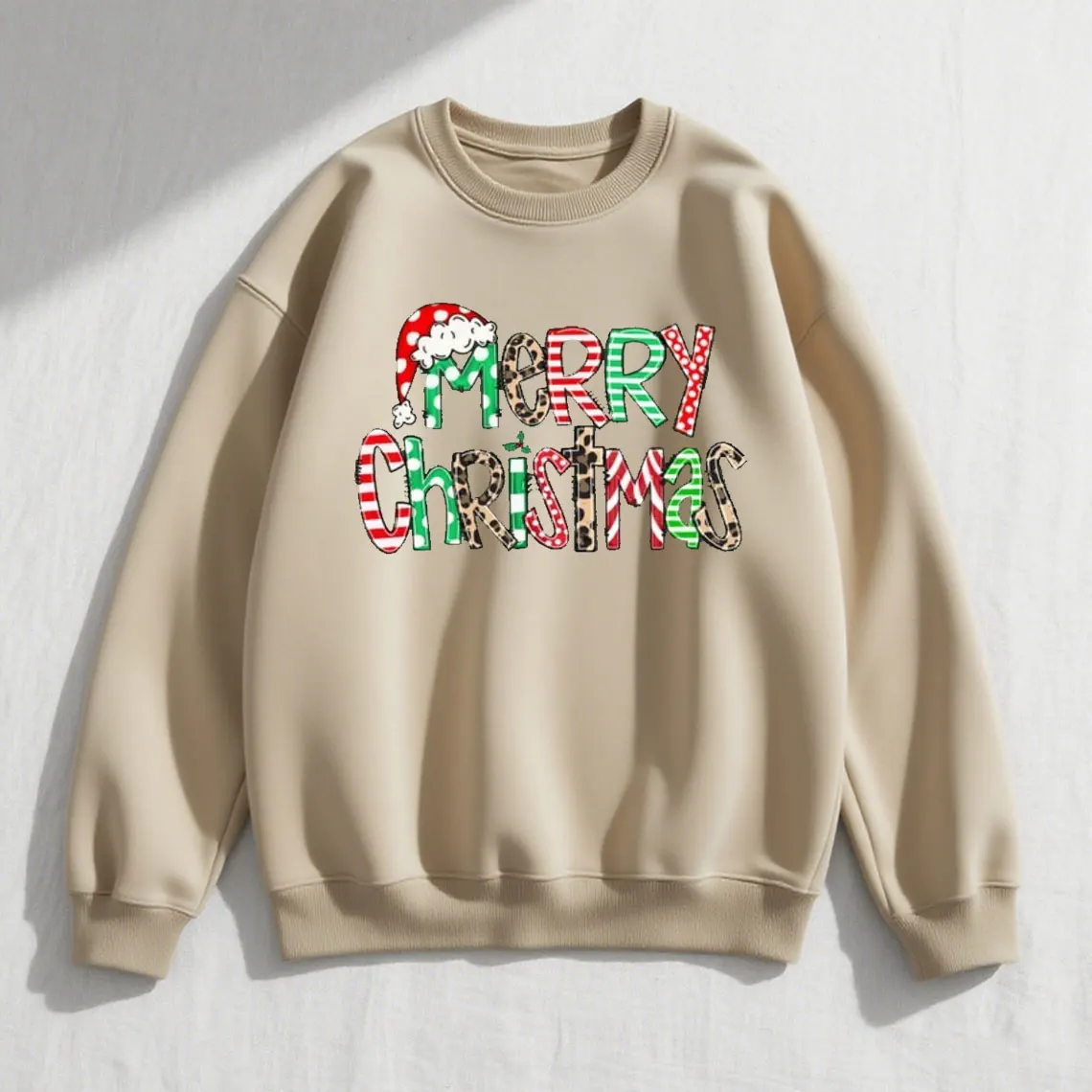 

Толстовка с Рождеством, пуловер, повседневная мода, удобный уличный дизайн с длинными рукавами, ретро-дизайн, осенние и зимние топы