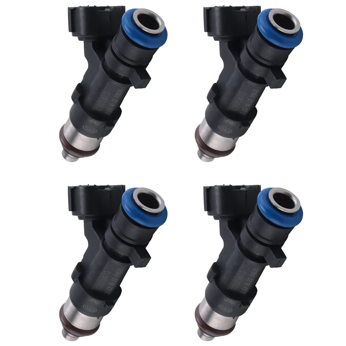 4pcs 0280158013 Car Engine Fuel Injectors for Note Micra III 3 C+C K12 E11 16600AX200