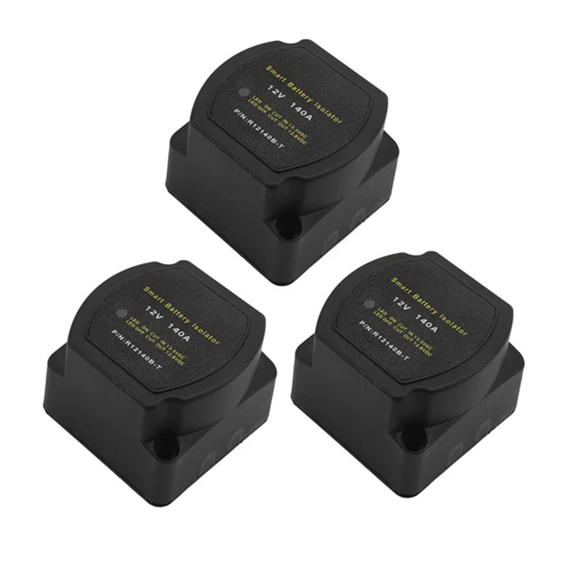 

3Pcs 12V 140A Voltage Sensitive Relay Battery Isolator Automatic Charging Relay Car Accessories Car Battery Relay