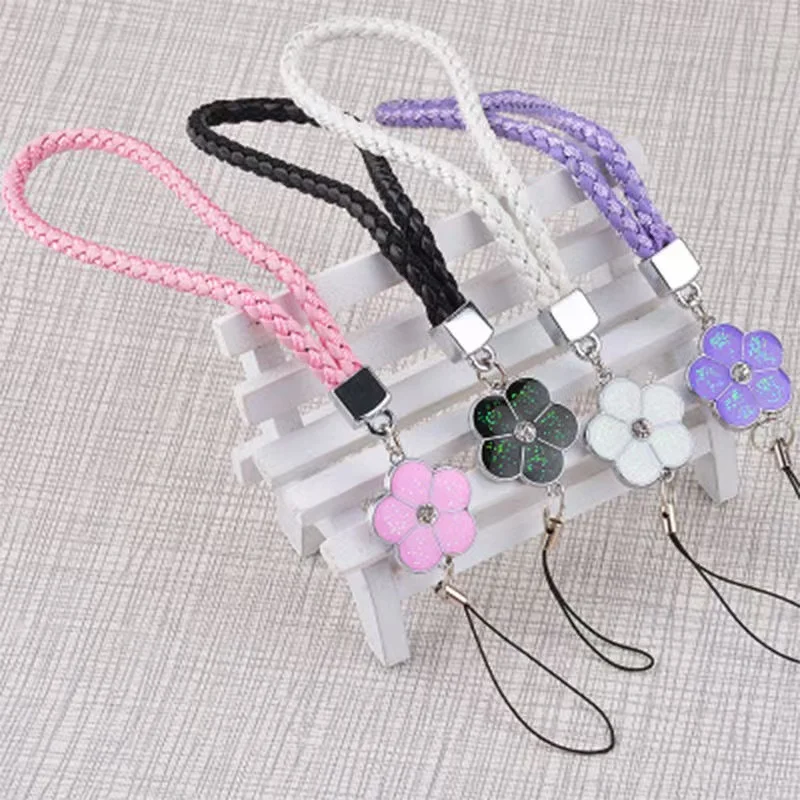 Fashion Creative Leather Woven Hand Rope Mobile Phone Universal Lanyard Wrist Strap Short Rope Bracelet Jewelry Pendant image 3