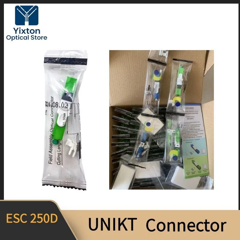 unikit-connector-fast-connector-esc250d-sc-apc-sc-upc-single-mode-100pcs-200pcs-fiber-optic-quick-connector-ftth-adapter