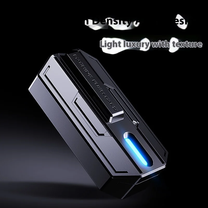 YIJOO Pulse Black Tech Fidget Spinner métal doigt haut pousser pièce jouet soulagement du Stress main pousser jouet pour la Relaxation et le plaisir