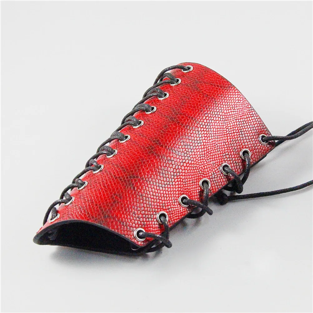 

Wristbands Snake Red For Wrist Protection Waterproof Punk Style Bracelet Rope Weaving Wrist Strap Role Play
