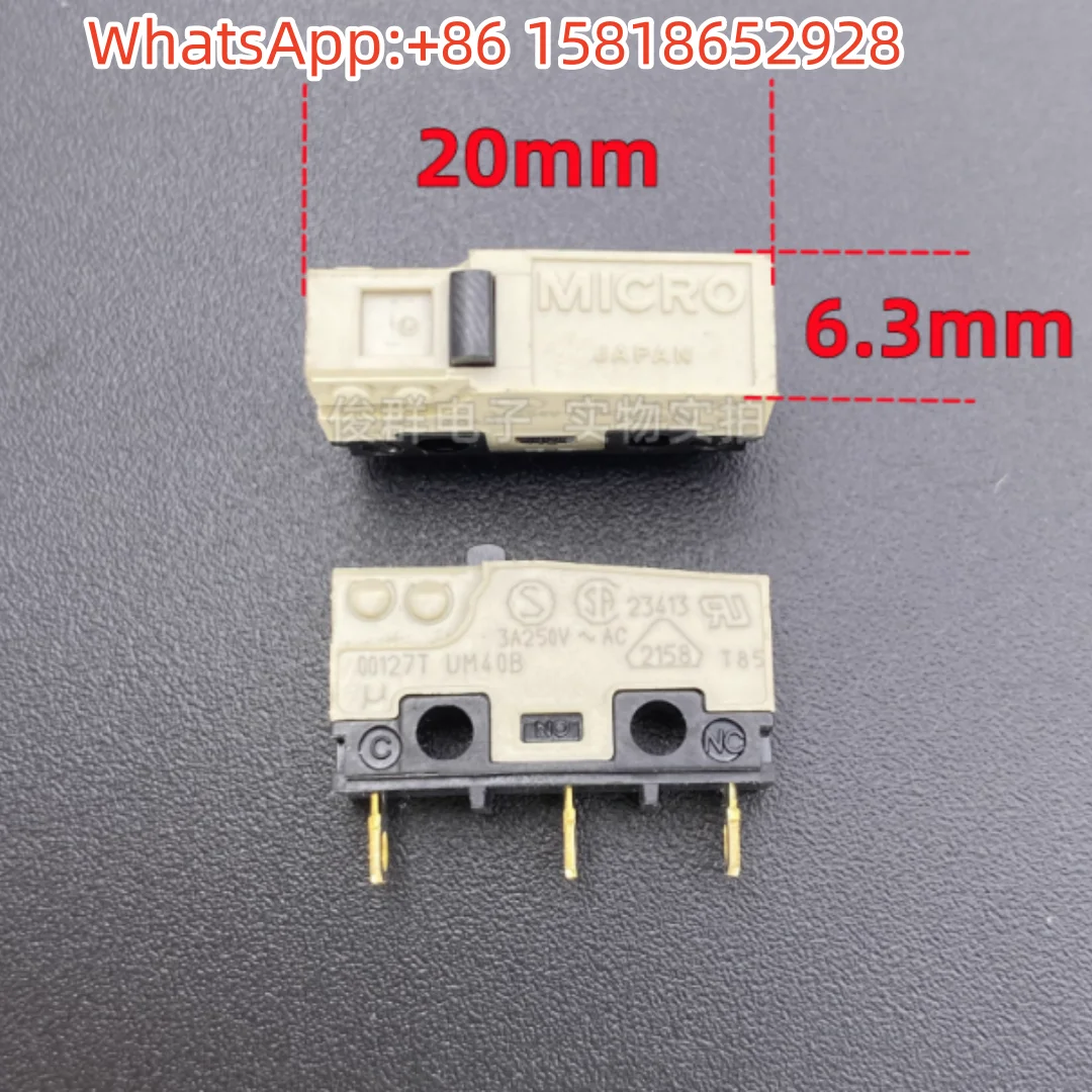 2pieces Japan MICRO UM40B Honeywell Medium Micro Switch 23413 Detection Limit 3 Pins 3A