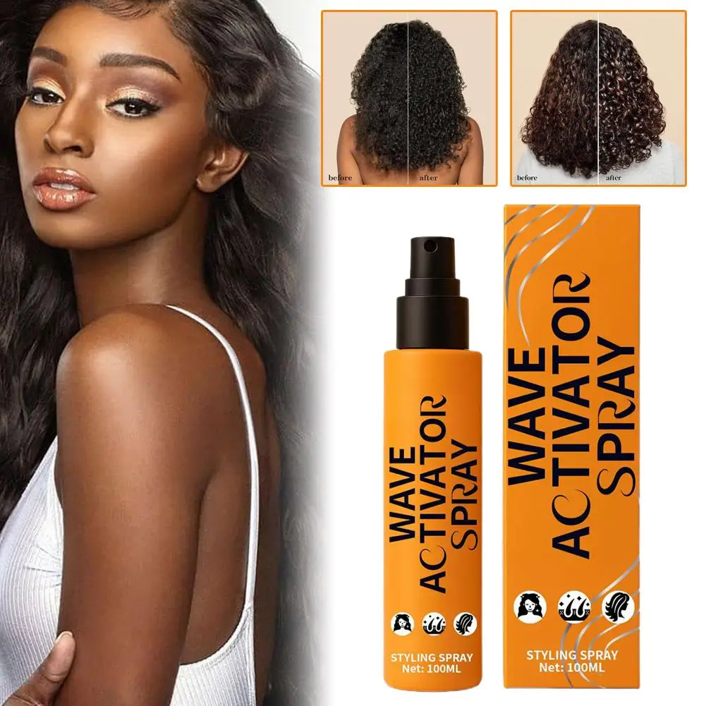 كريم تصفيف الشعر المجعد موجة المنشط رذاذ للشعر الطبيعي رذاذ الشعر لتعزيز مرونة وتألق المجعد Ha F1E4