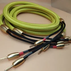 Accuphase High fidelity speaker cable 4 in 4 out 24K Gold Plated banana plug OCC conductor audiophile audio connecting wire