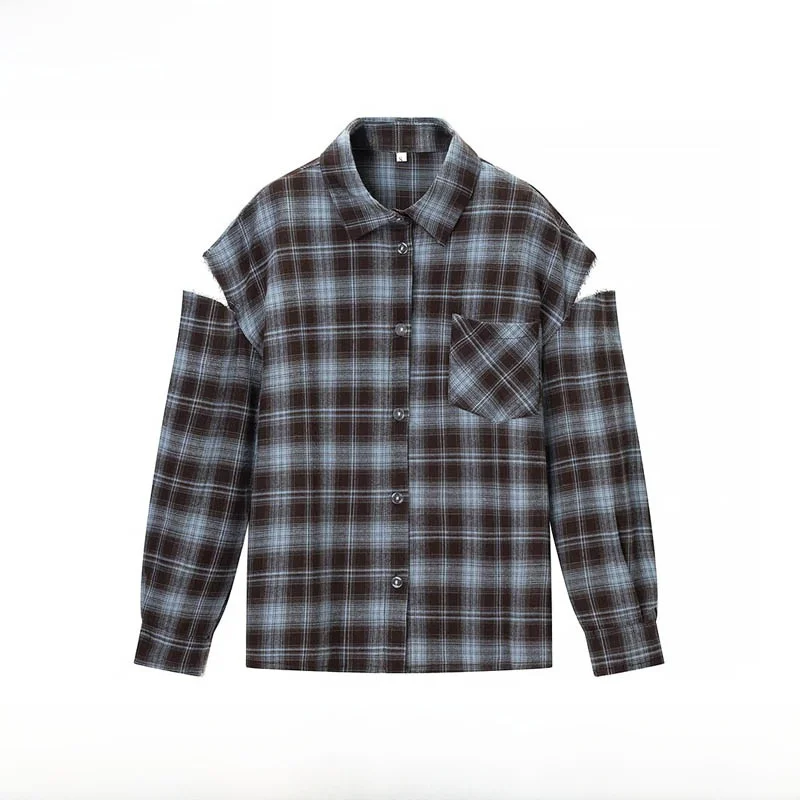 

Осенне-зимняя новинка: женская свободная повседневная блузка с длинным рукавом, универсальный дизайн для офиса, из полиэфирного волокна