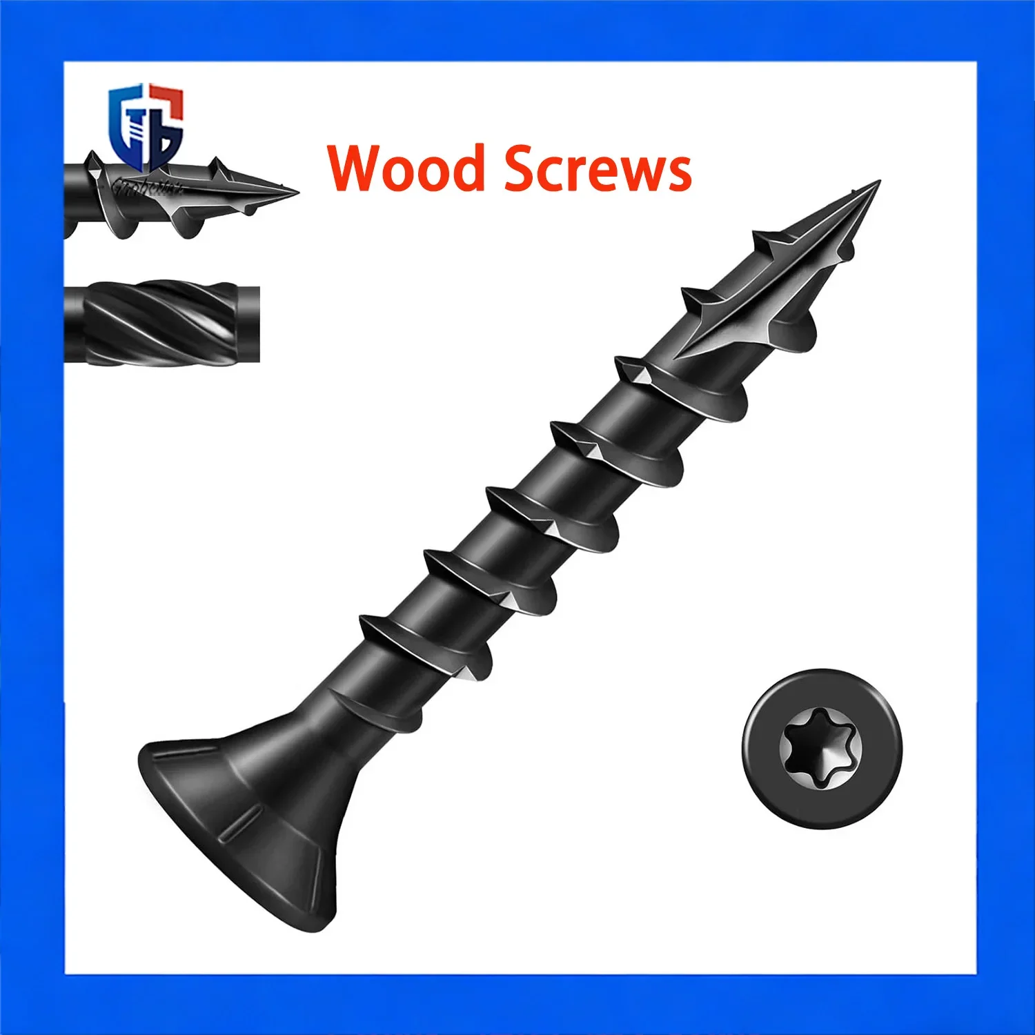 

#10x3 Deck Screws 50-100Pcs Carbon Steel T25 Torx Drive Self-Tapping Wood Screws for Outdoor Fence Decking Decoration