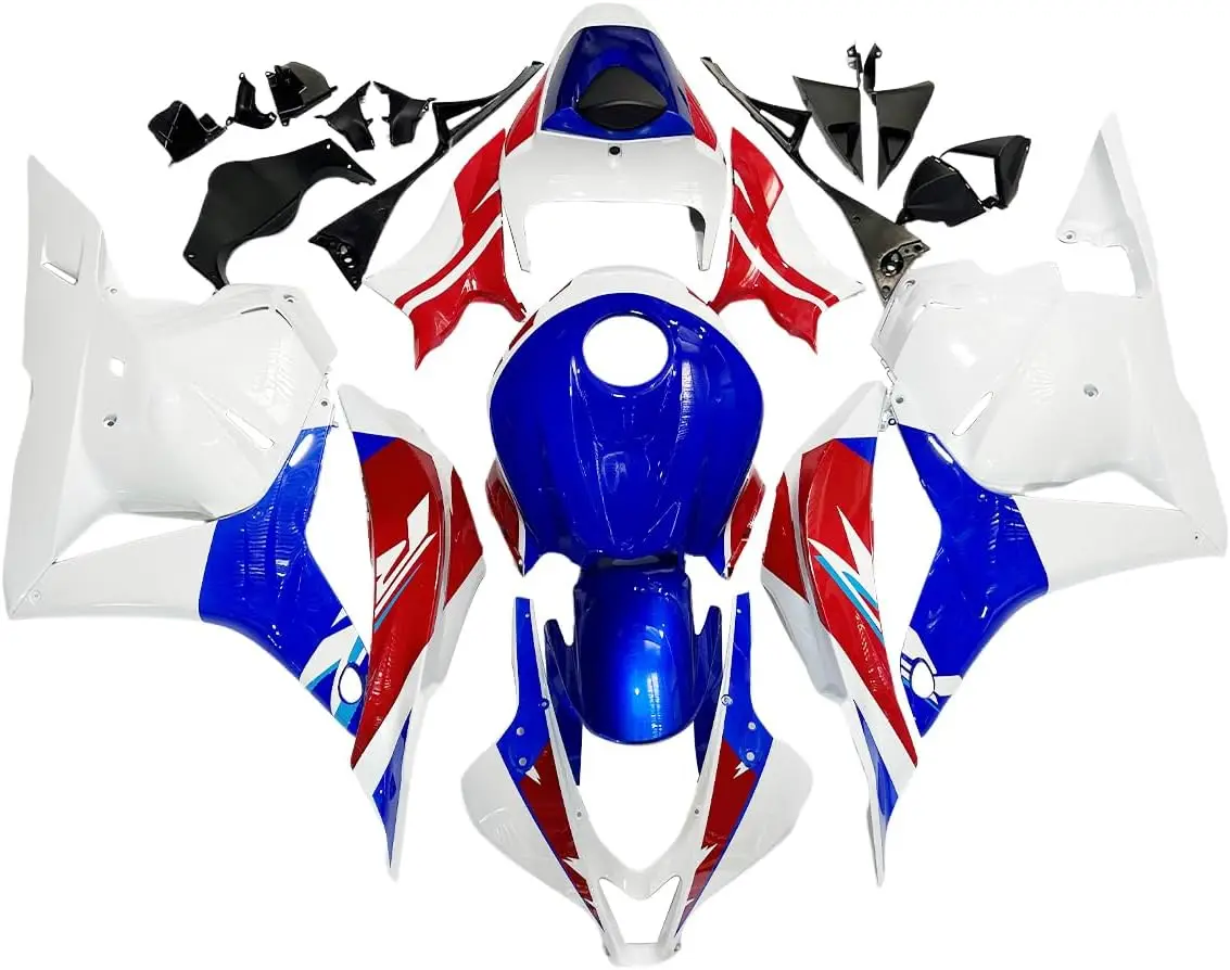 الأزرق الأبيض الأحمر الهدايا المجمعة لهوندا CBR600RR F5 2009 2010 2011 2012 حقن Fairings ABS البلاستيك هيكل السيارة