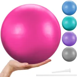 PVC Yoga Ball Easy Inflation Anti Burst Indoor Pilates Exercise Gym Ball Balance & Stability Fitness Exercise Balls