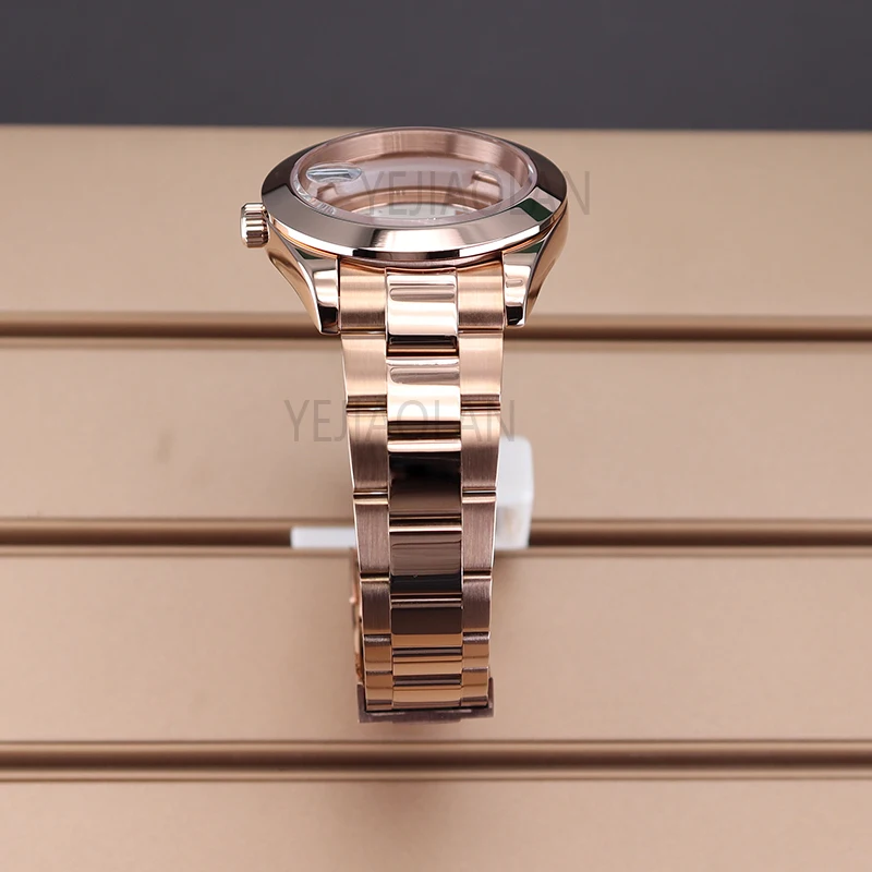 FENYA Rose Gold 36mm 40mm High Quality Watch Cases Strap Parts For Air King NH35 NH36 NH34 NH38 Miyota 8215 Movement 28.5mm Dial