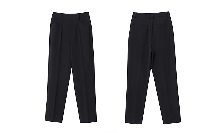 Amii Women Pants 2026 Autumn New Commuter Basic Style Tapered Pants Casual Women's Solid Versatile Ankle-Length Pants 12641091