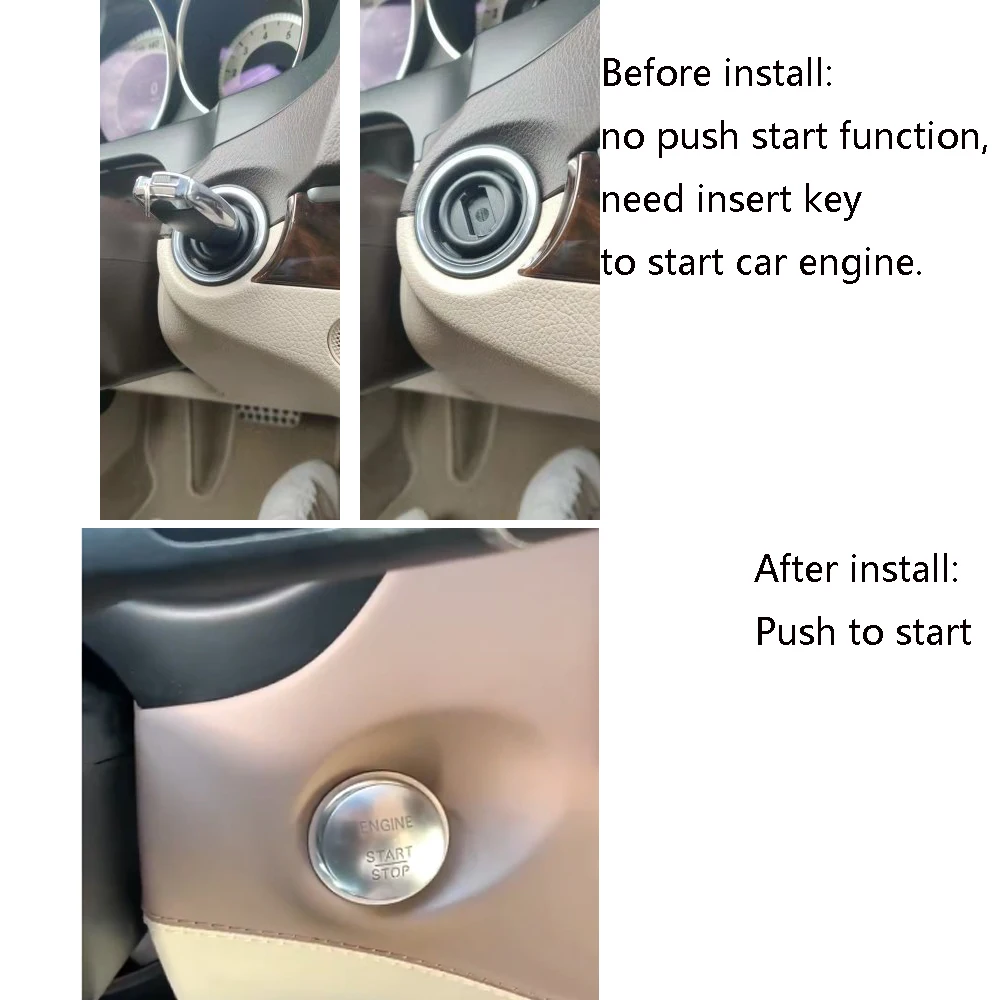Lower Trims Upgrade Car Push Start System For Benz 2000-2001-2002 G Old G Class Remote Start Auto PKE Keyless