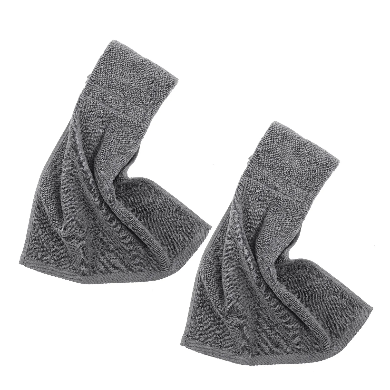 2Pcs Football Quarterback Towels Cotton Absorbent Non Slip Belt Mounted Hand Towel for Football Practice Competition Sideline