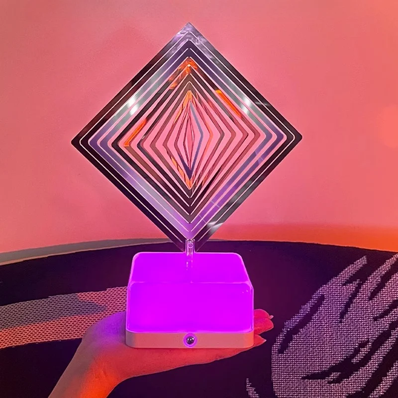 

Bedroom rotating bedside lamp e-sports ambient light decorative ornament