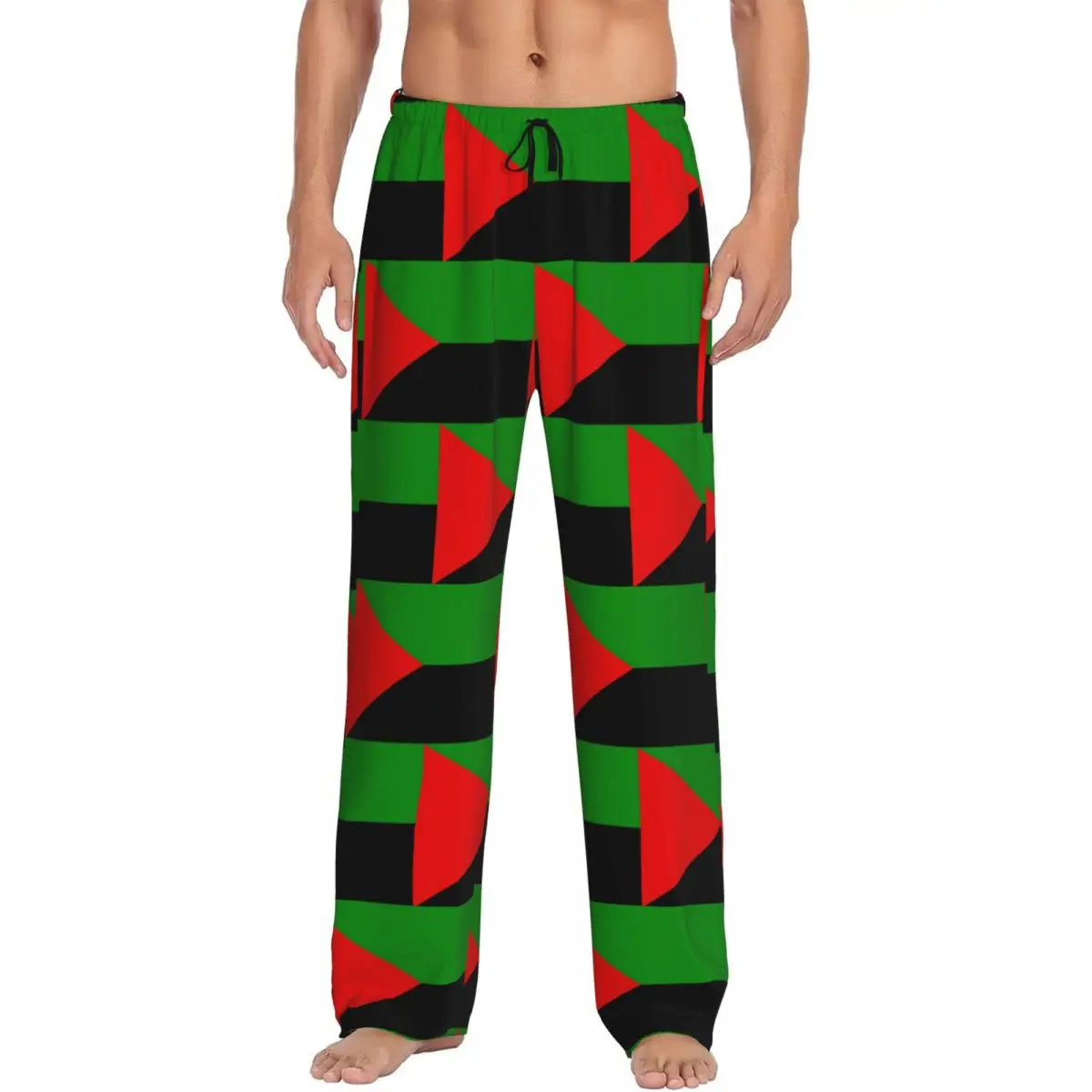 Custom Martinique Flag Pajama Pants Men Sleepwear Sleep Lounge Bottoms with Pockets