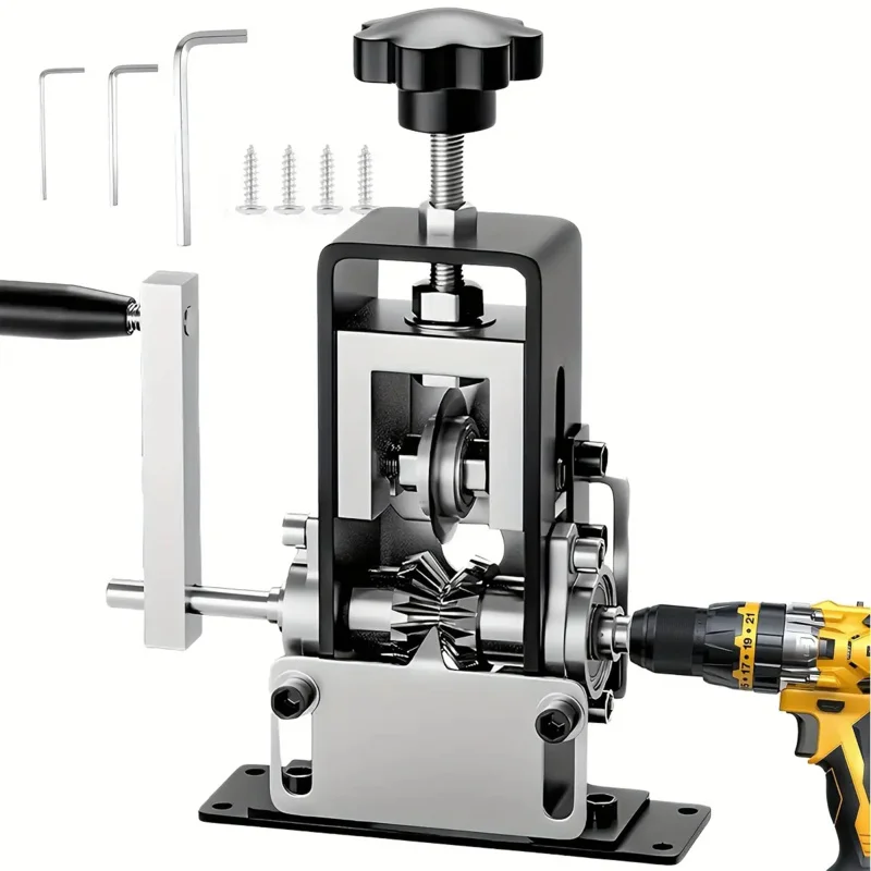 

‌ Инструмент для зачистки проводов с дрелью 0,06-1 дюйма - Регулируемый ручной инструмент для зачистки меди для переработки лома и металлообработки своими руками