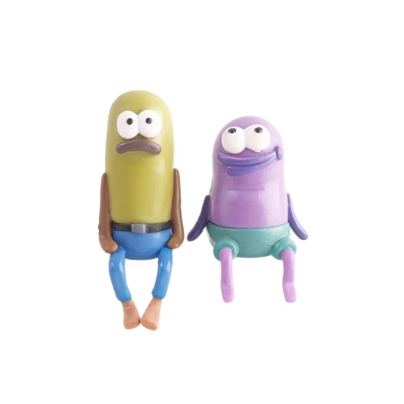 SpongeBob Bikini Bottom Buddies Blind Box: Lustige sitzende Fischfigur als Auto- und Schreibtisch-Deko – Niedlicher Ausdruck, Sammlerstück, Geschenk – Detail 5
