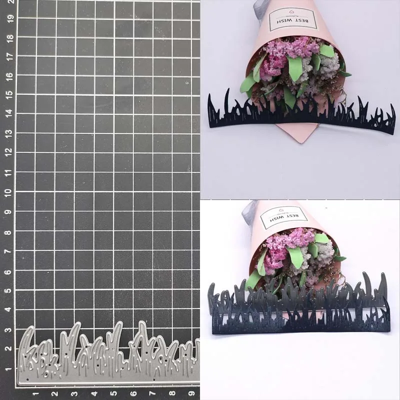 

Grass strip edge Metal Cutting Dies Stencil Scrapbook Album Stamp Paper Card Embossing Decor Craft Knife Mould