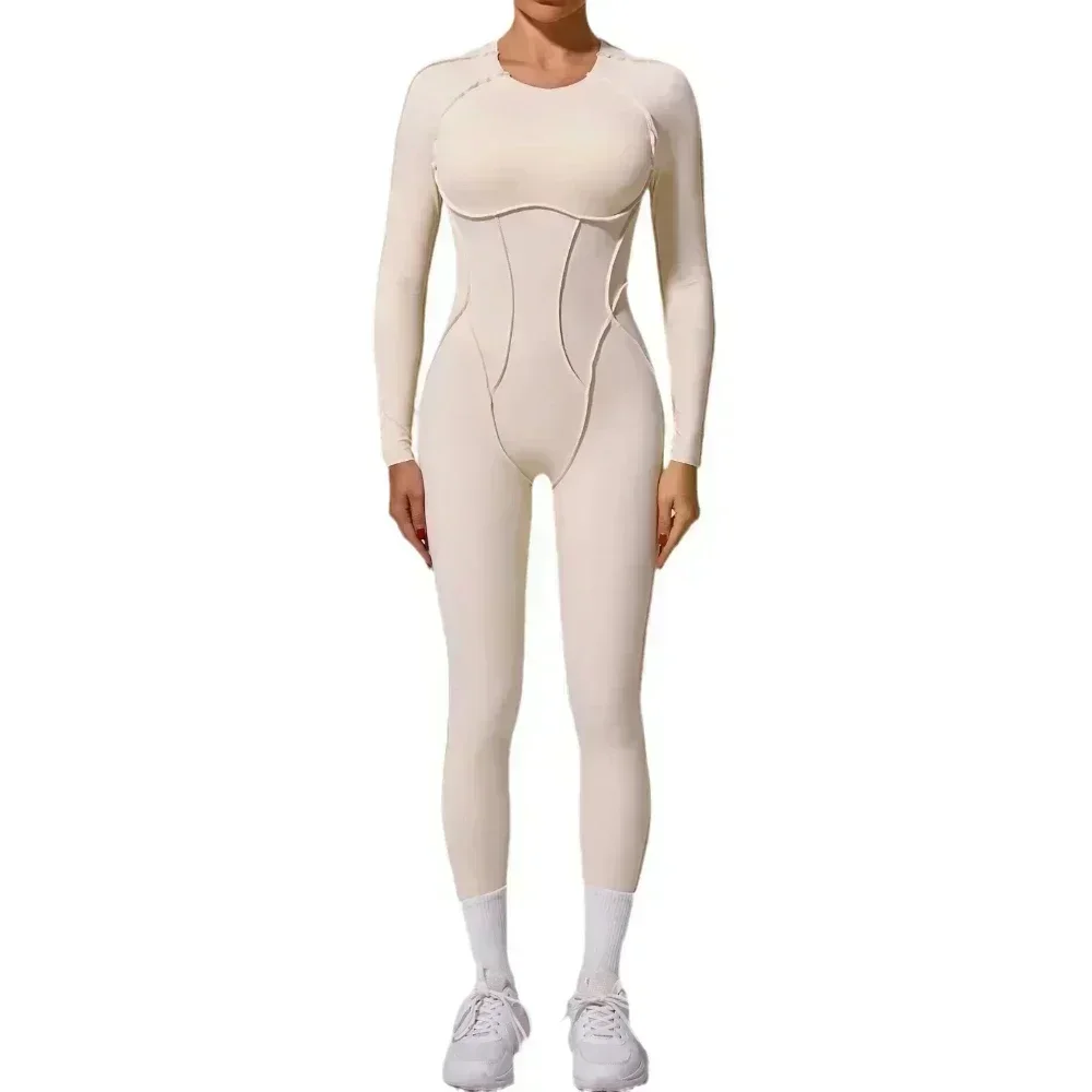 Yoga Jumpsuits Sports Sets Hip-lifting One-Piece Open Back Tracksuit High Elasticity Gym Workout Clothes Sexy for Women Outfits image 6