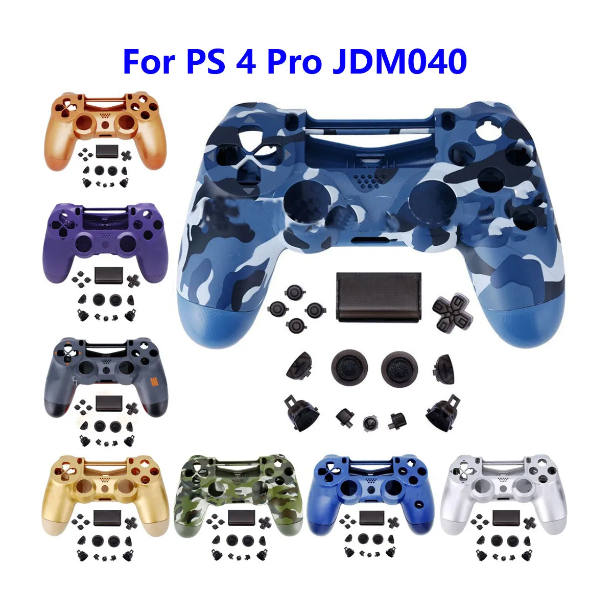 

5set Controller Replacement Shell For Playstation 4 Pro For PS 4 Pro JDM-040 JDS-040 Handle Replace Case Gamepad Housing