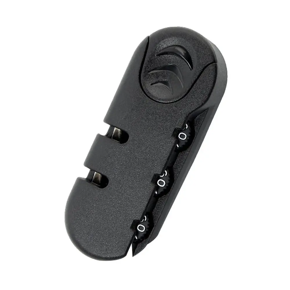 กุญแจล็อคกระเป๋าแบบโซ่ดึง สีดำ ป้องกันการโจรกรรม พร้อมรหัสล็อคแบบผสม สำหรับกระเป๋าเดินทาง กระเป๋าสัมภาระ