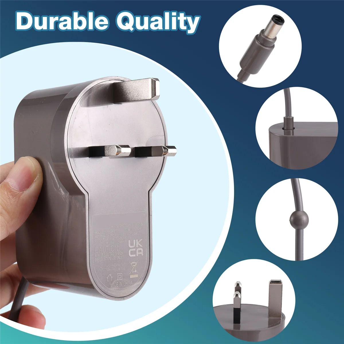 Adattatore caricabatterie per Dyson DC30/DC31/DC34/DC35/DC44/DC45/DC56, parti per aspirapolvere, spina UK # ABGP