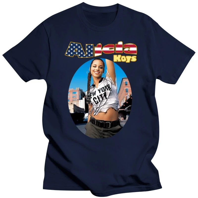 Vintage 2000s Alicia Keys Tour Black Unisex T-Shirt Men Size S to 234XL G1514