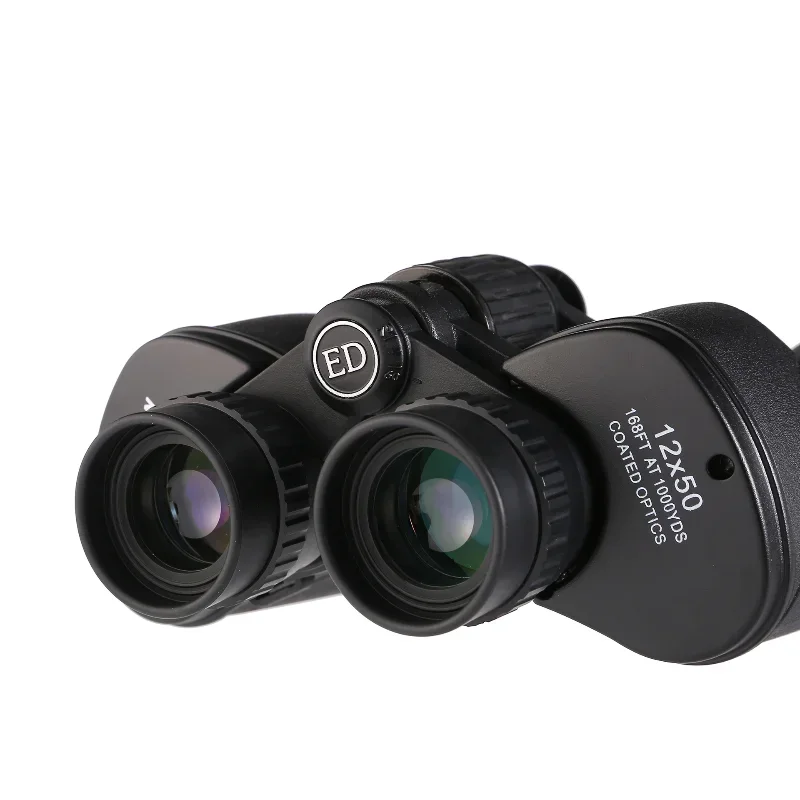 12X50 ED Binoculars High-definition Powerful Magnification Low-light Night Vision Outdoor Bird Watching Hiking Camping Travel
