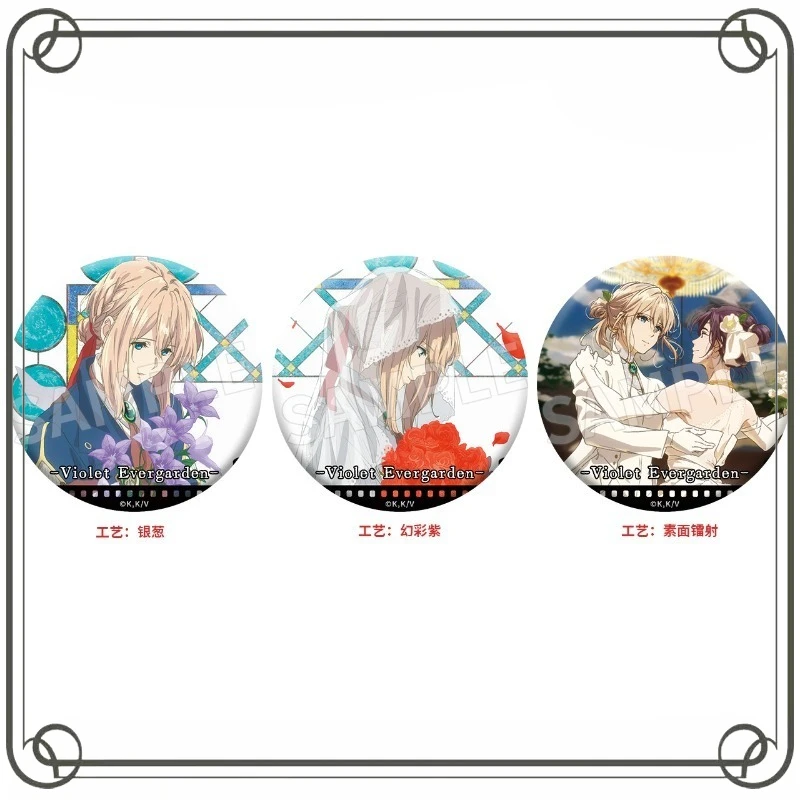Violet Evergarden: Der Film ‌   Kühlschrankmagnet Violet Evergarden Violet Evergarden Anime Charakter Niedlicher Cartoon 75mm Ornament