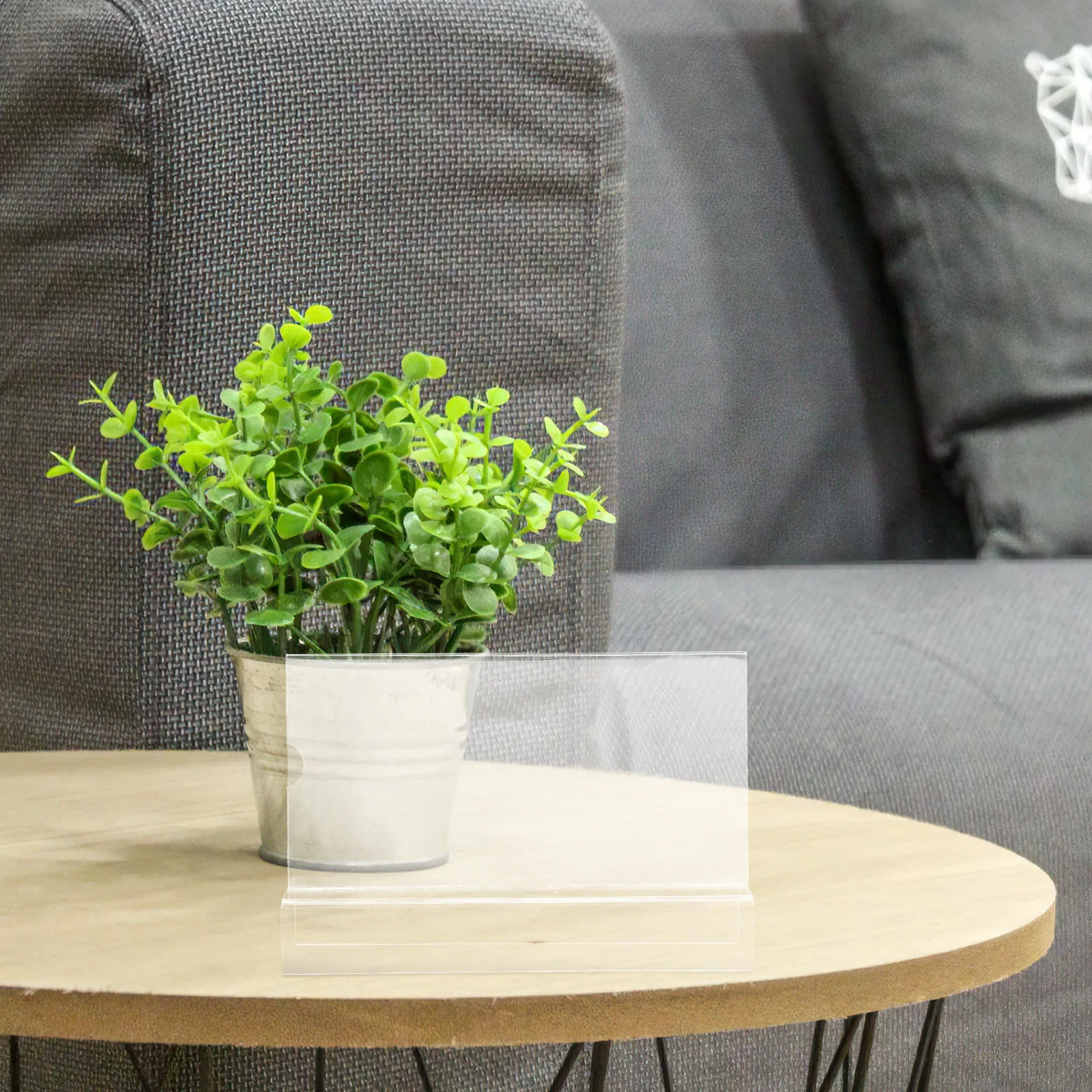 

Acrylic Workstation Nameplate Clear Transparent Vertical Stand Desk Sign Holder Retail Display Price Tags Tent Display Mini