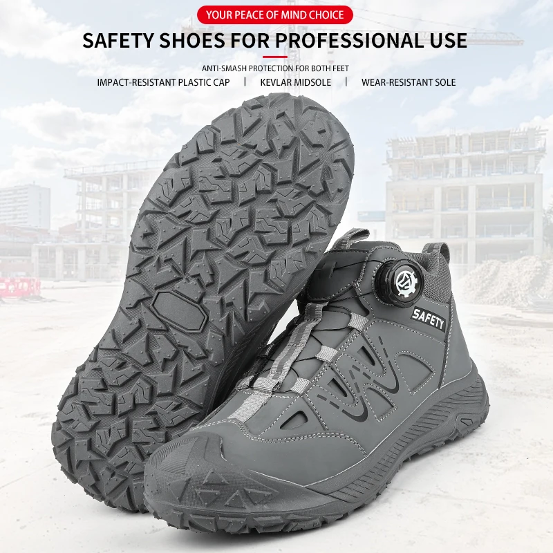 2026 Garden and Horticultural Construction, Lathe Machining, Anti-Smashing, Anti-Puncture Labor Shoes, Safety Shoes, Work Shoes
