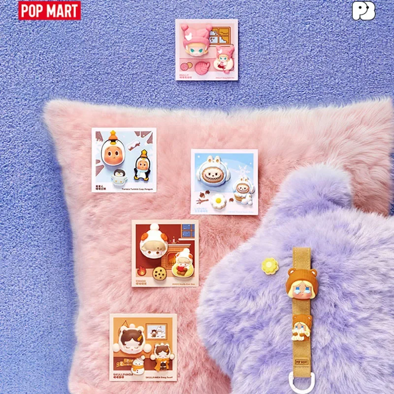 

POP MART POPBEAN пушистая уютная серия декоративная перфорированная пряжка загадочная коробка натуральная слепая коробка Guess игрушки сумка орнамент фигурка