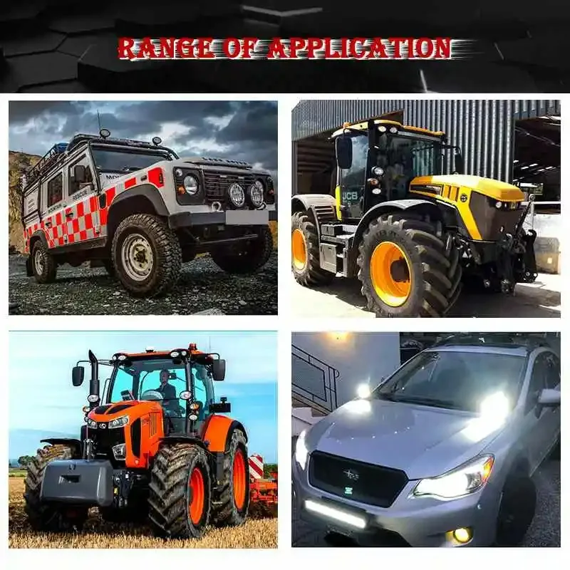 12V24V 5.5Inch Work Lamp Auto LED Light Tractor Oval Off road Vehicle Retrofitting Spotlight IH Combines Sprayer Harvester Parts