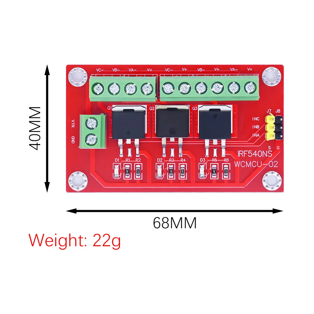 Electronic building blocks 3-way MOS tube field effect tube drive module IRF540 large current applicable to arduino