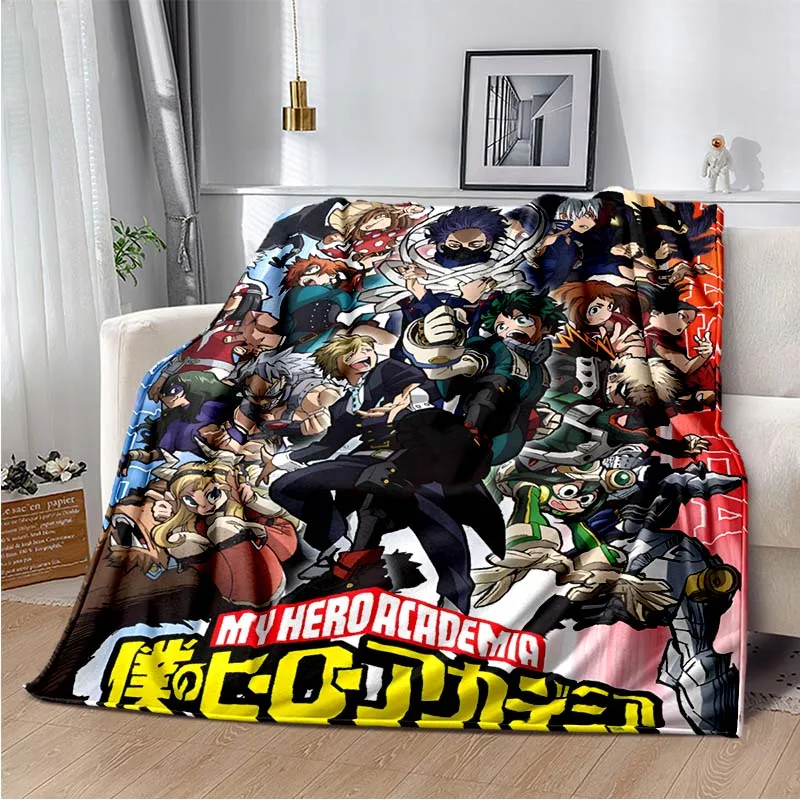 Anime My Hero Academia Printed Art Fleece Blanket for Beds Hiking Picnic Thick Quilt Fashionable Bedspread Fleece Throw Blanket