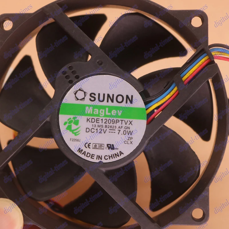 A+Brand New for ON KDE1209PTVX 12V 7.0W 4Pin 90/80mm x25mm CPU Round Cooling Fan