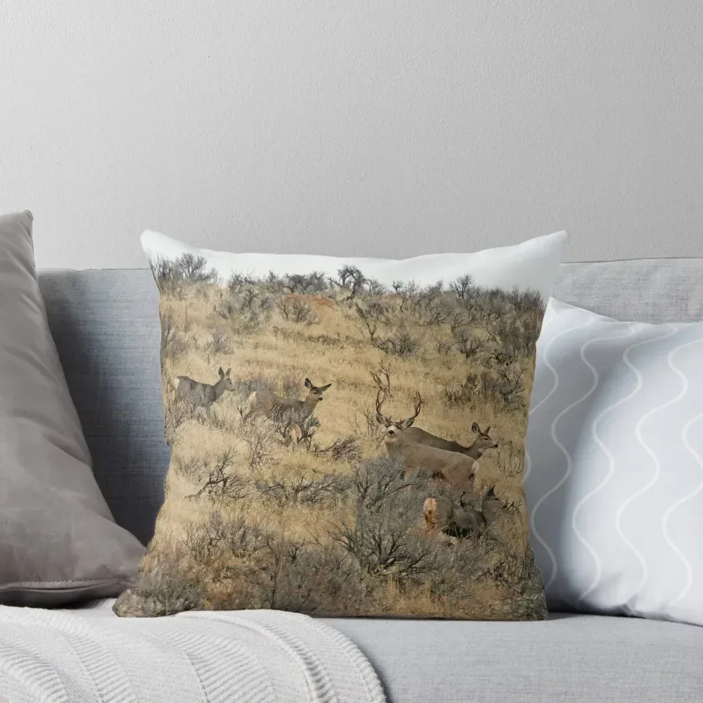 Western desert Mule deer Throw Pillow christmas decorations 2025 pillow pillowcase luxury sofa pillows pillow