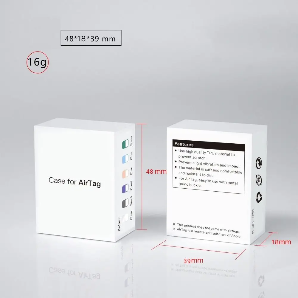 Creative TPU สําหรับ AirTag กรณี Anti-lost Full Protection Tracker อุปกรณ์พราวกันน้ําอุปกรณ์เสริมสมาร์ท