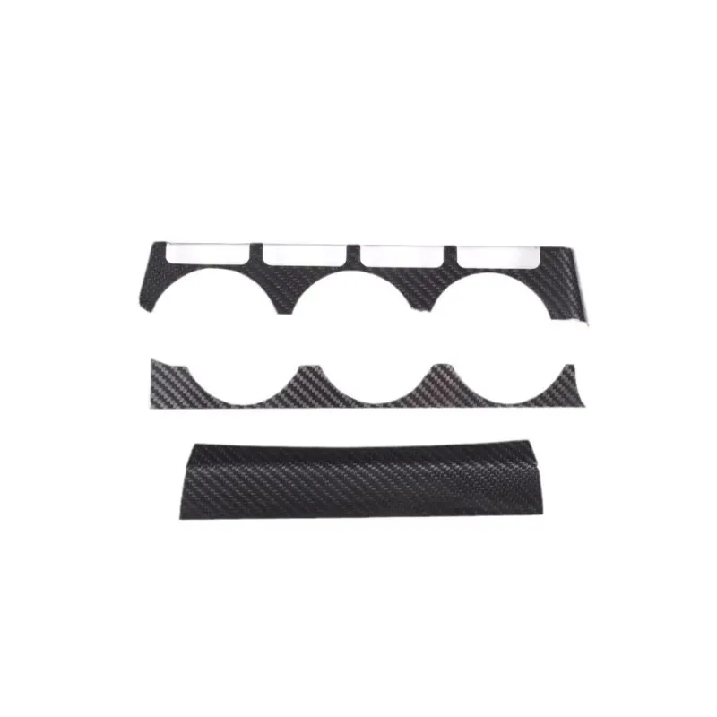 Glb For Carbon Fiber CD Air Conditioning Panel Interior Accessories Trim Sticker Car Center Console for Subaru BRZ/GR86 3pcs/set